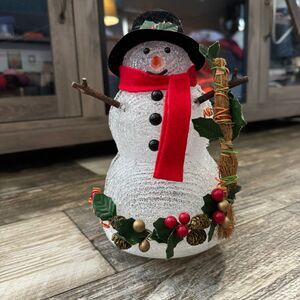 1996 North Pole Productions Musical Snowman Snowman with Lights